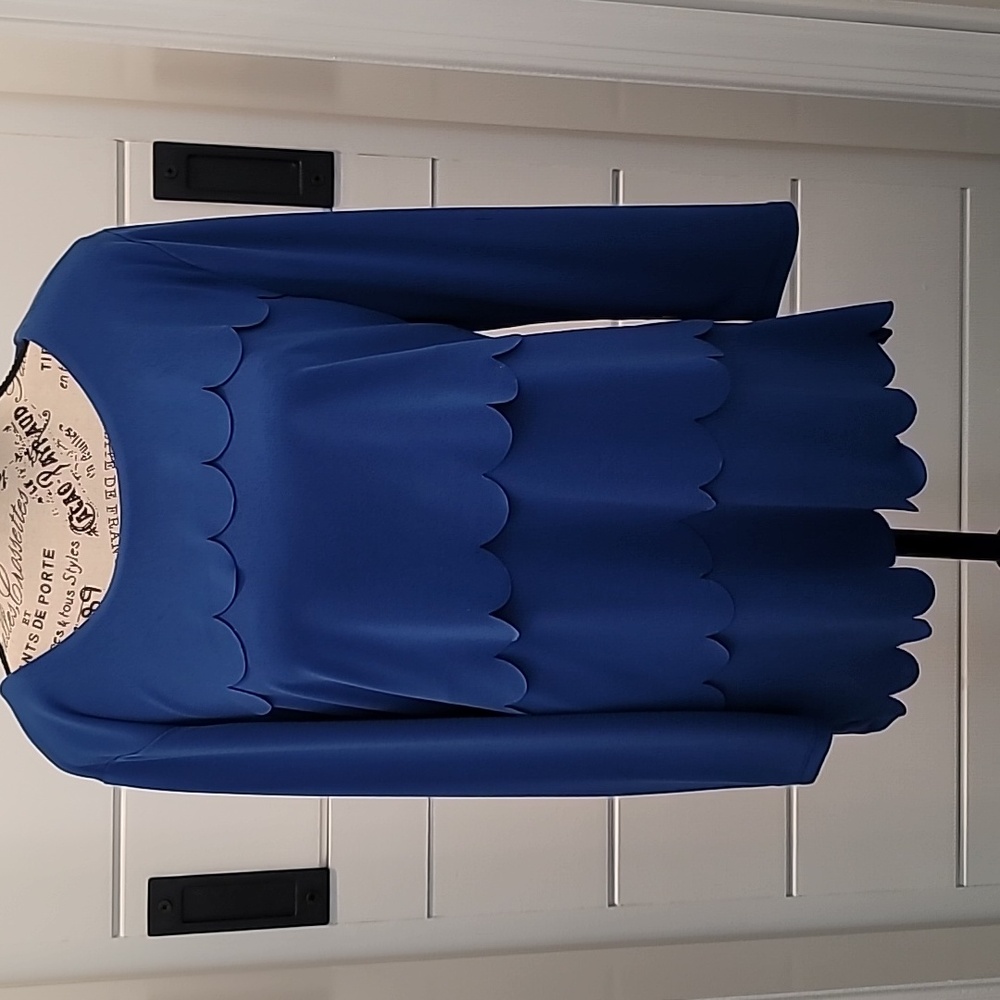 Talbots Scallopped Front Blouse